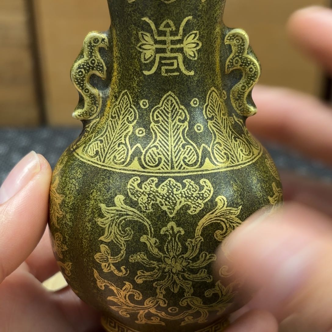 杯茶叶墨色双耳尊器