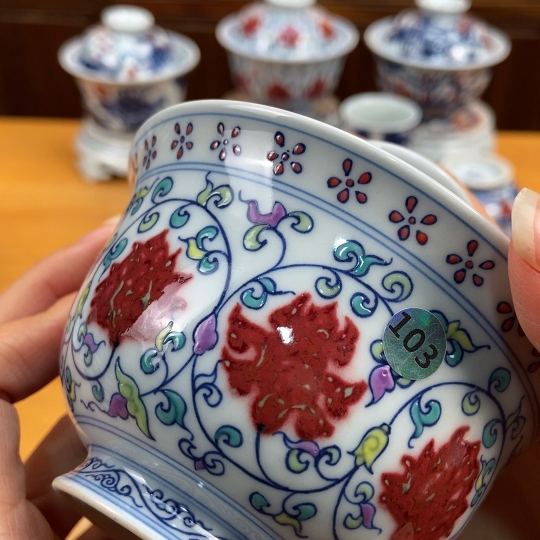 手绘现代茶具非古董龙**跃