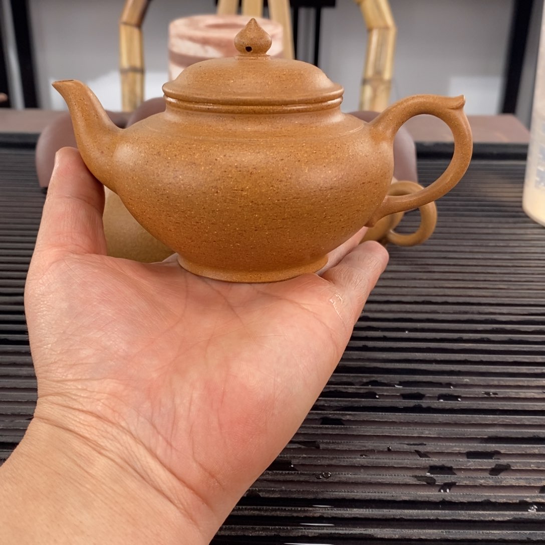 紫砂茶壶黄金段笑樱容量250CC