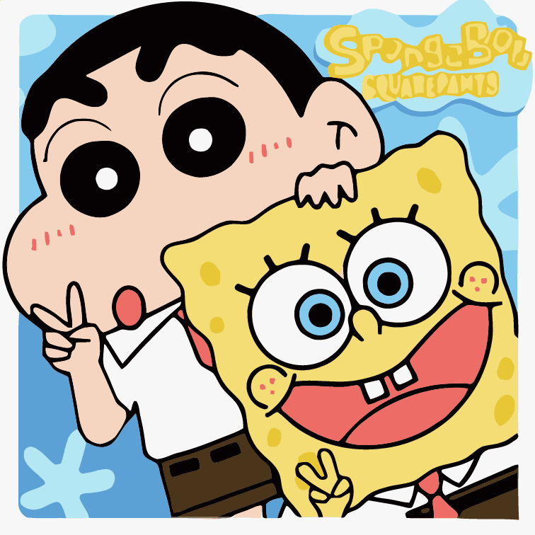 DIY数字油画新款卡通动漫蜡笔小新哆啦儿童手工填色油画