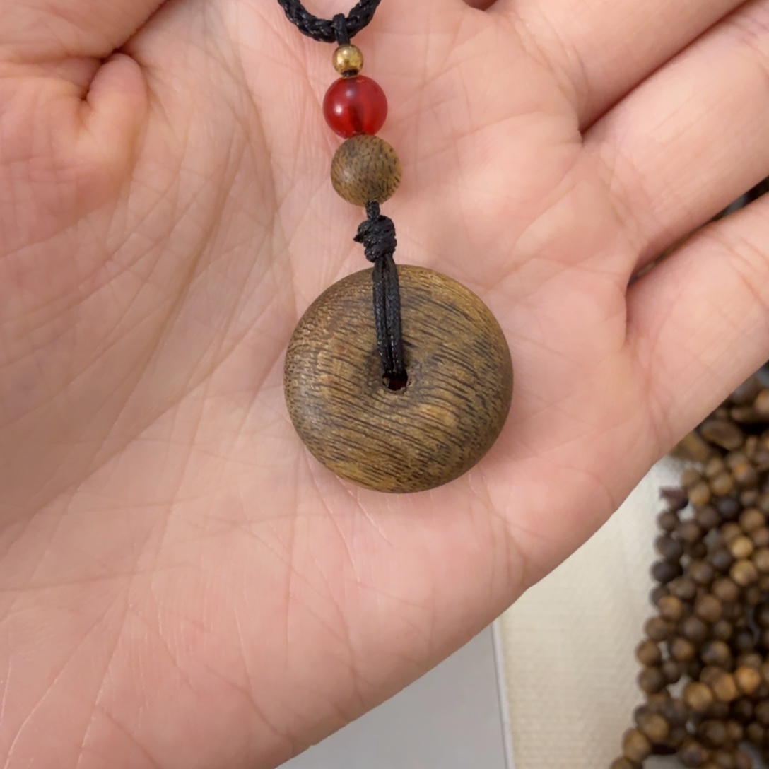 沉香沉香碎屑平安扣多样性发一