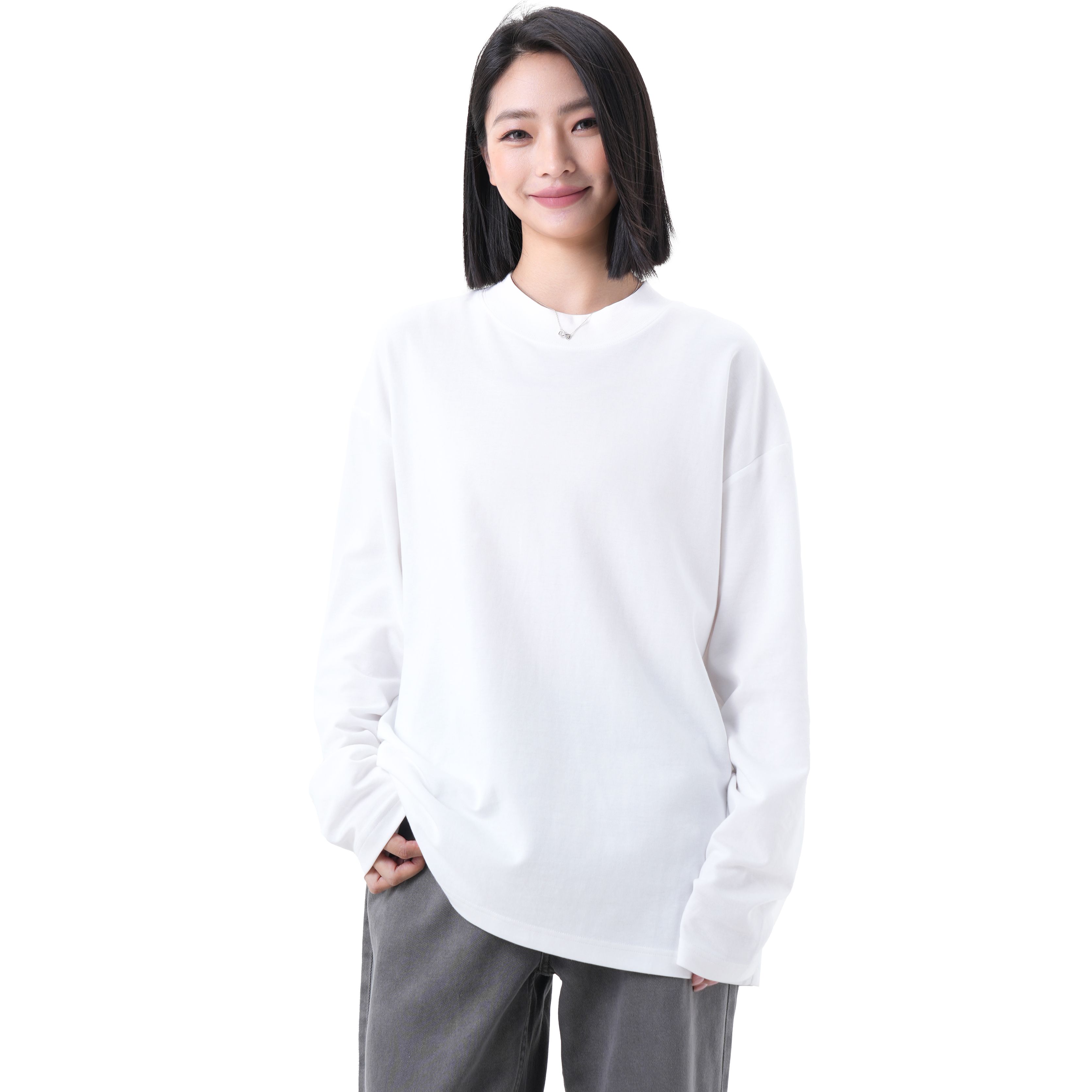 row/虾线基础款 265克舒适软糯且高级打底长袖LD3507