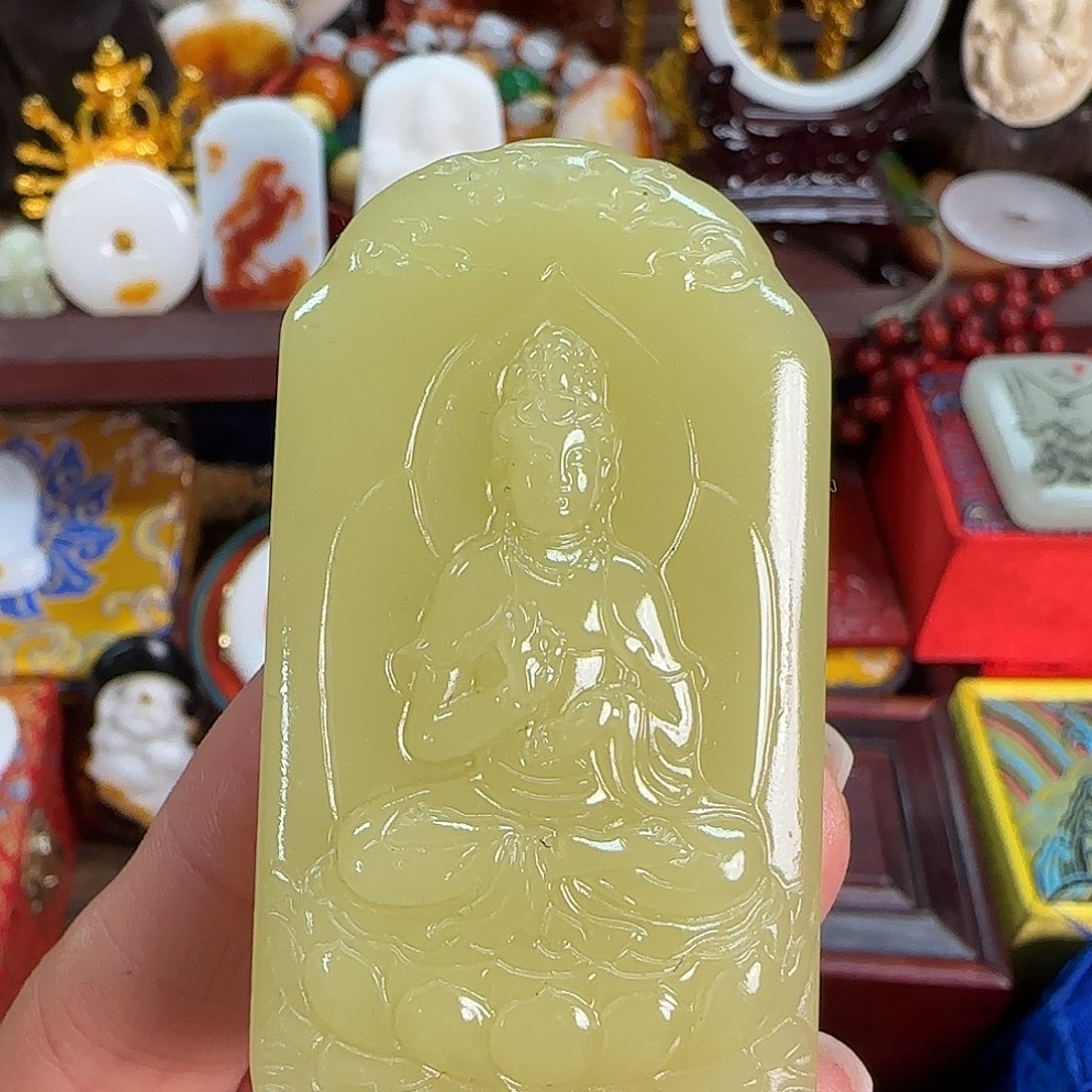 和田玉未镶嵌挂件