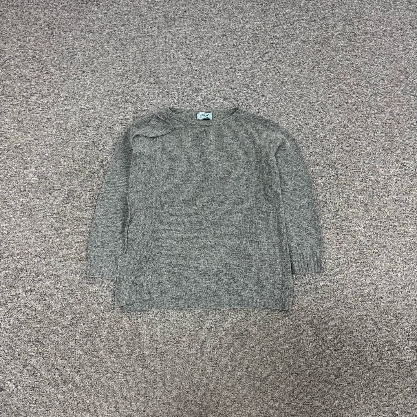 99新 AMIPARIS Prada 普拉达 灰色 针织打底衫 40码 99新