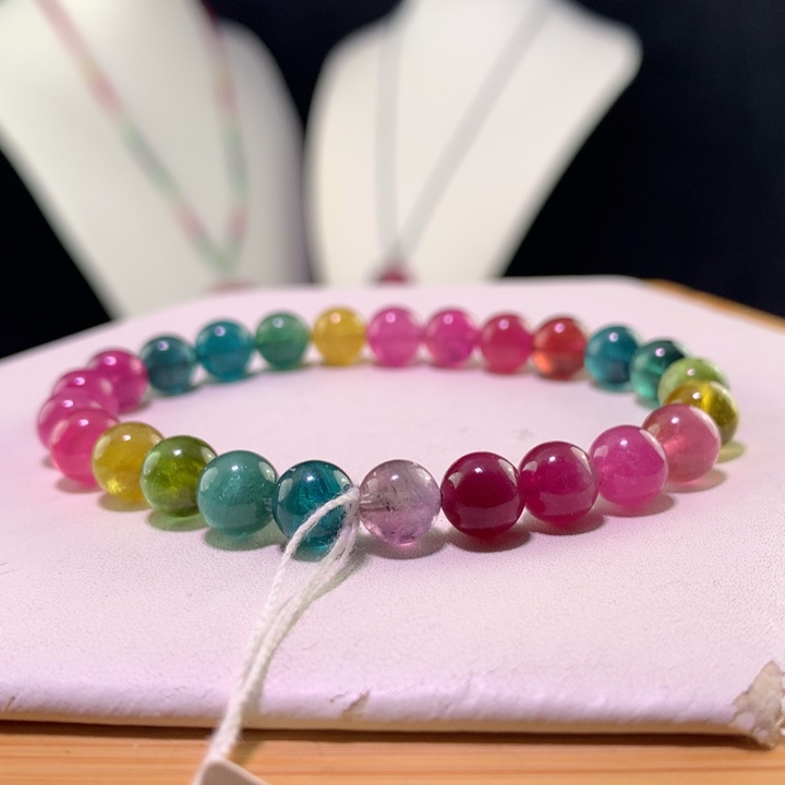 双色碧玺手链未镶嵌