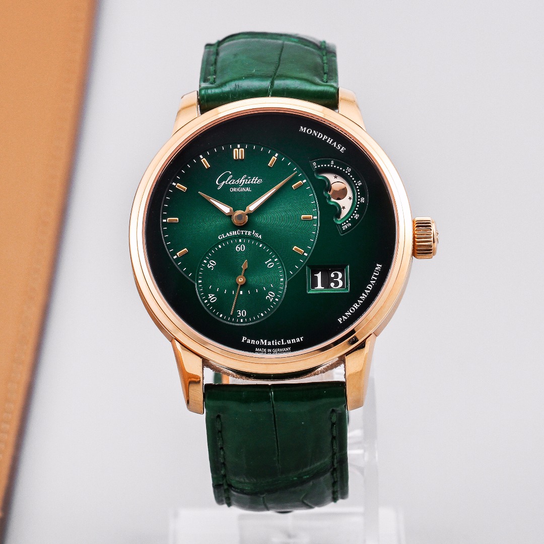 99新 Glashutte/格拉苏蒂 偏心1-90-02-23-35-30自动机械男士腕表