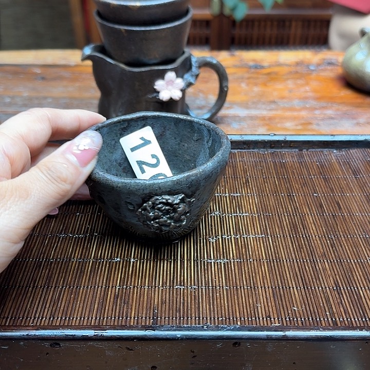 纯手工制作粗陶茶具