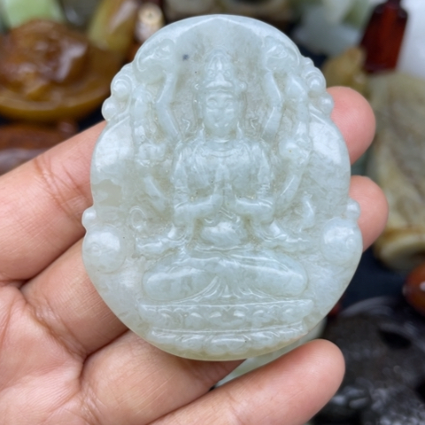 蛇纹石玉未镶嵌颈饰100