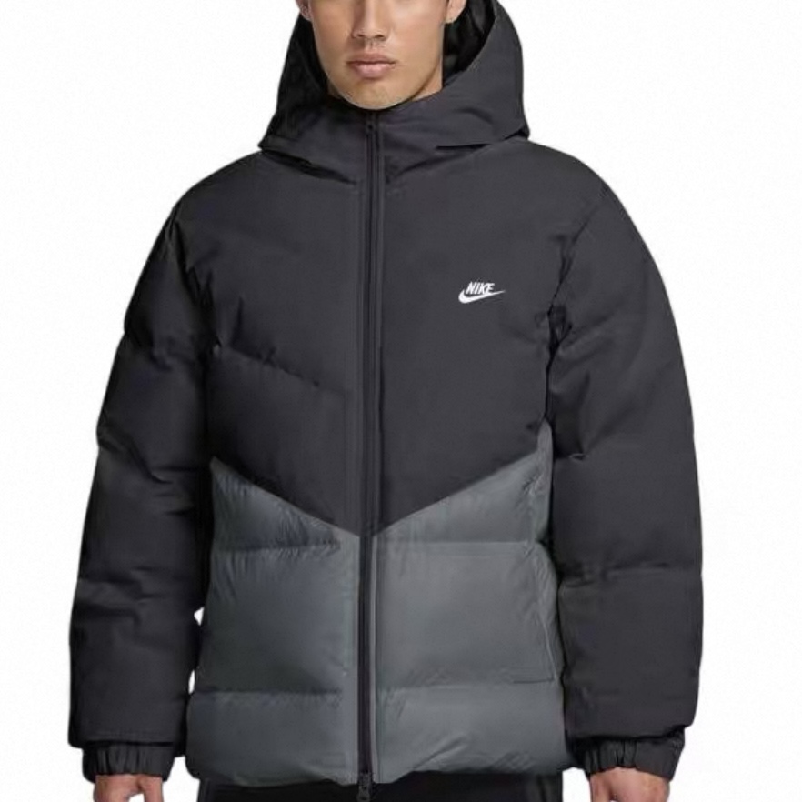 NIKE/耐克男子运动休闲经典百搭冬季新款保暖连帽羽绒服HQ7791061