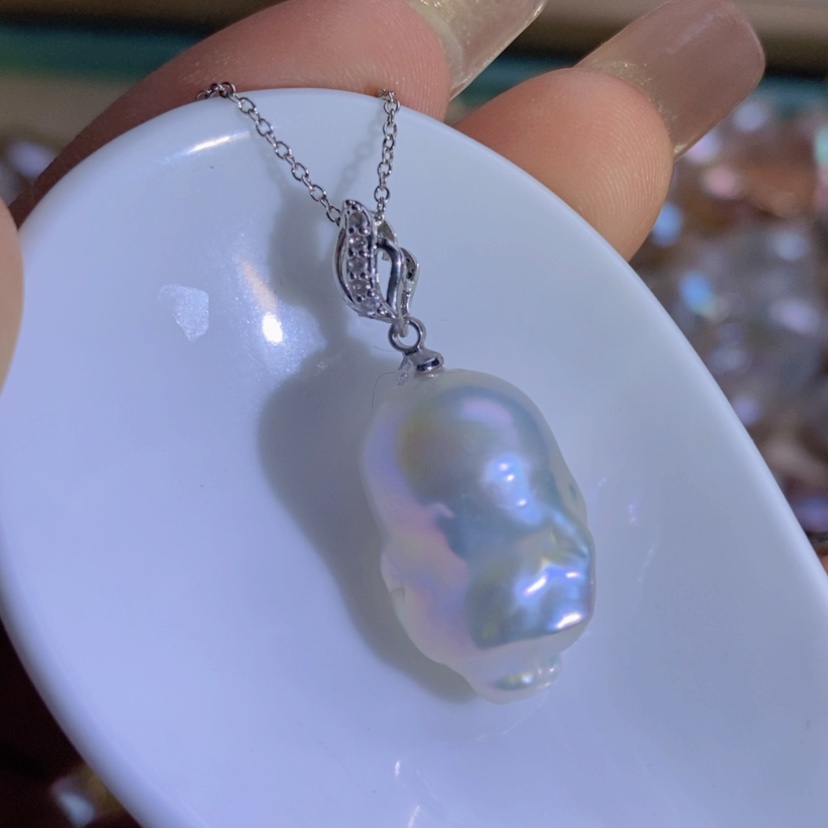【闪购商品】淡水珍珠天然珍珠（微瑕）合金