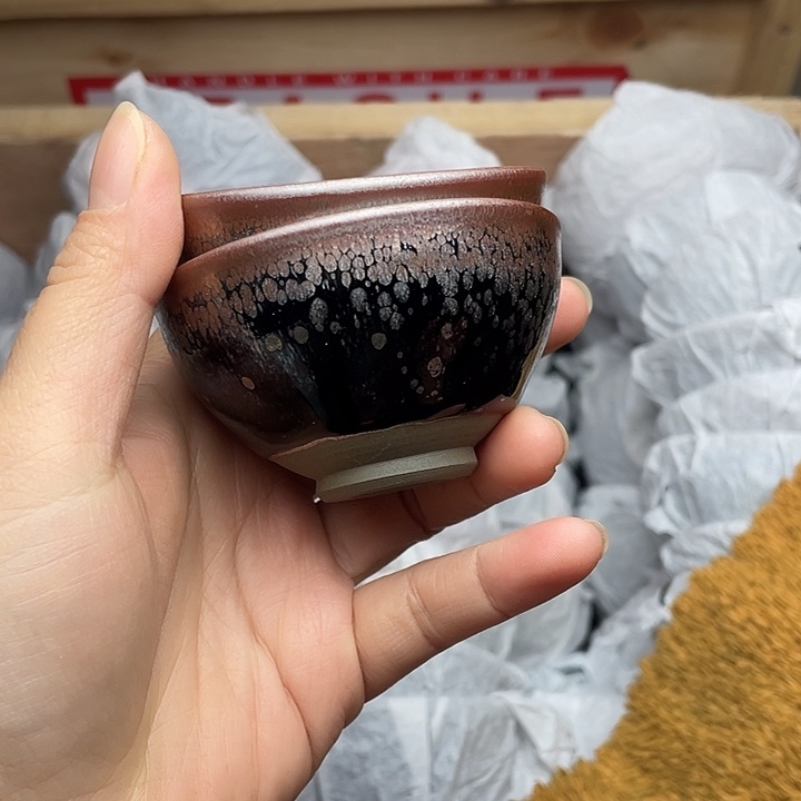 茶盏建窑建盏主人杯两只