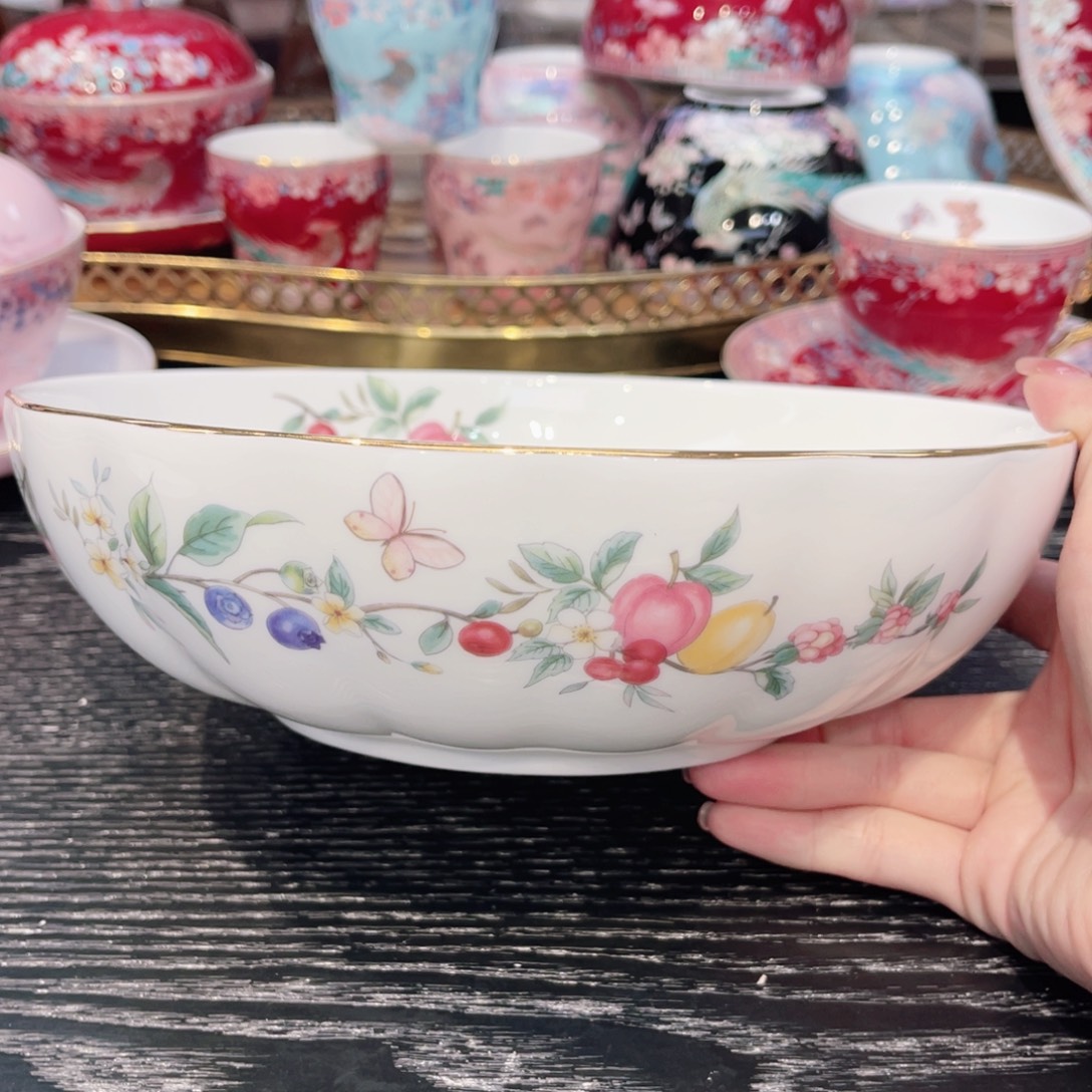 骨瓷21厘米汤碗/////