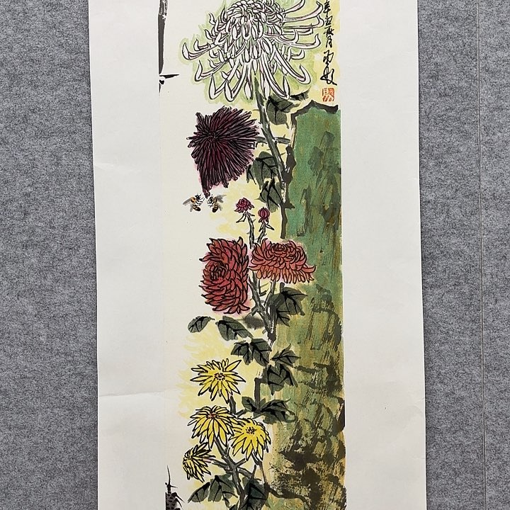 国画花鸟的翅膀是一个巨大的