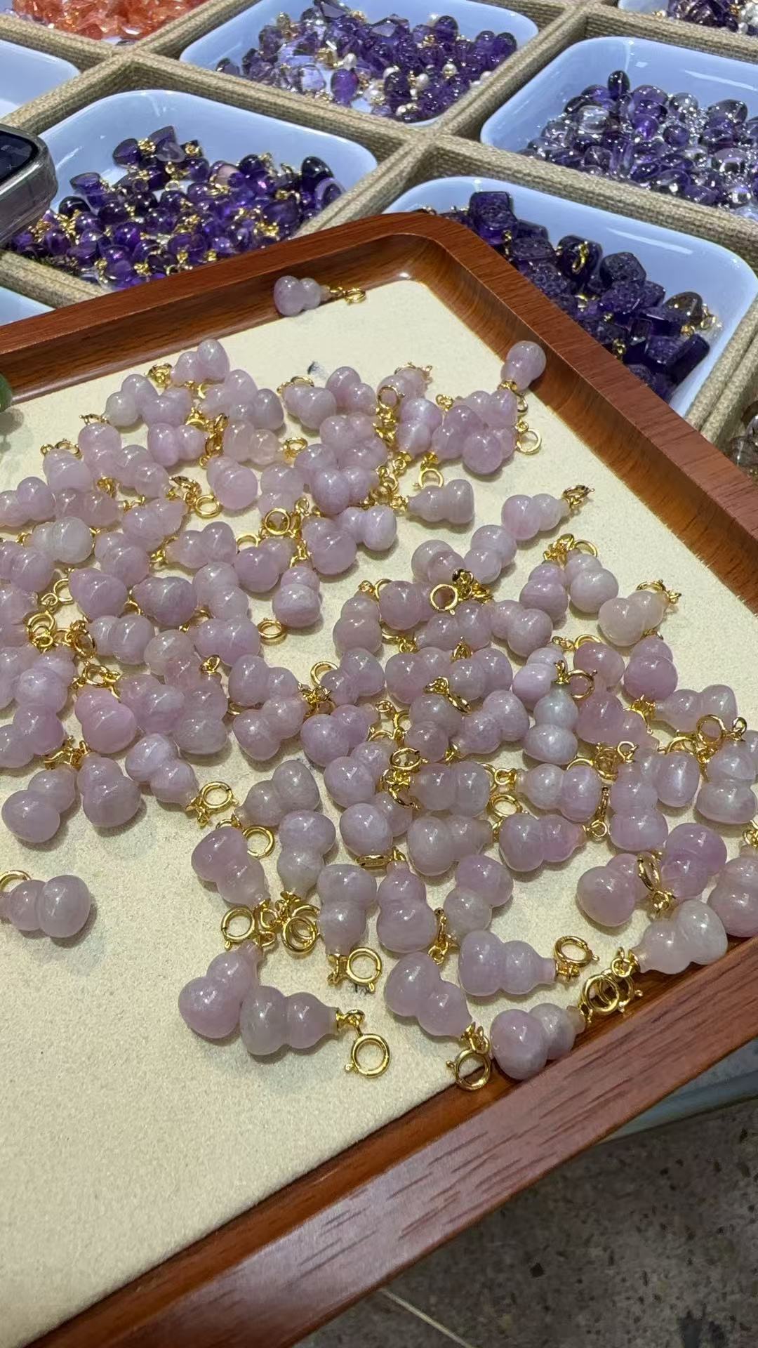 吊坠925银 S925银紫锂辉葫芦吊坠