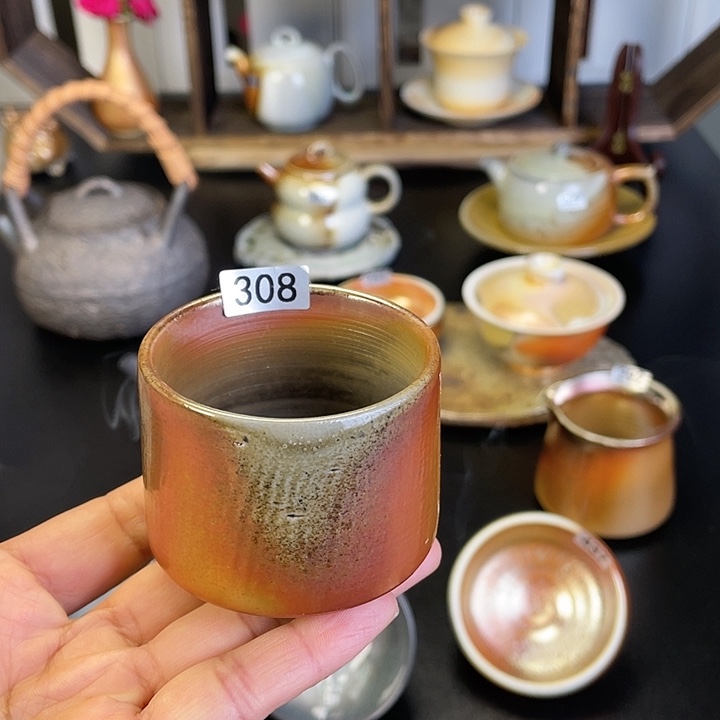 燃薪柴烧茶器主人杯