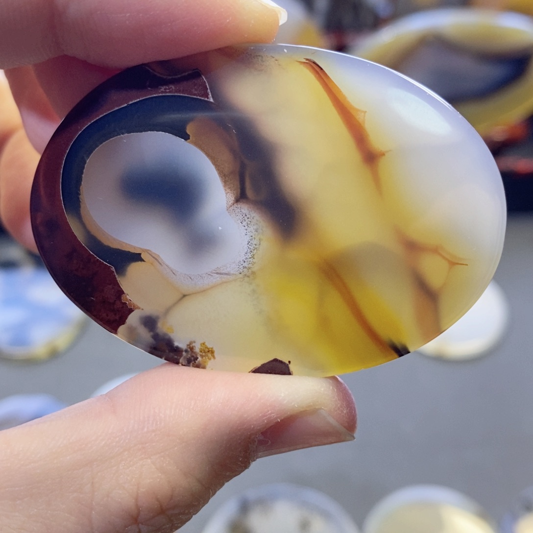 玛瑙/玉髓颈饰未镶嵌编号23