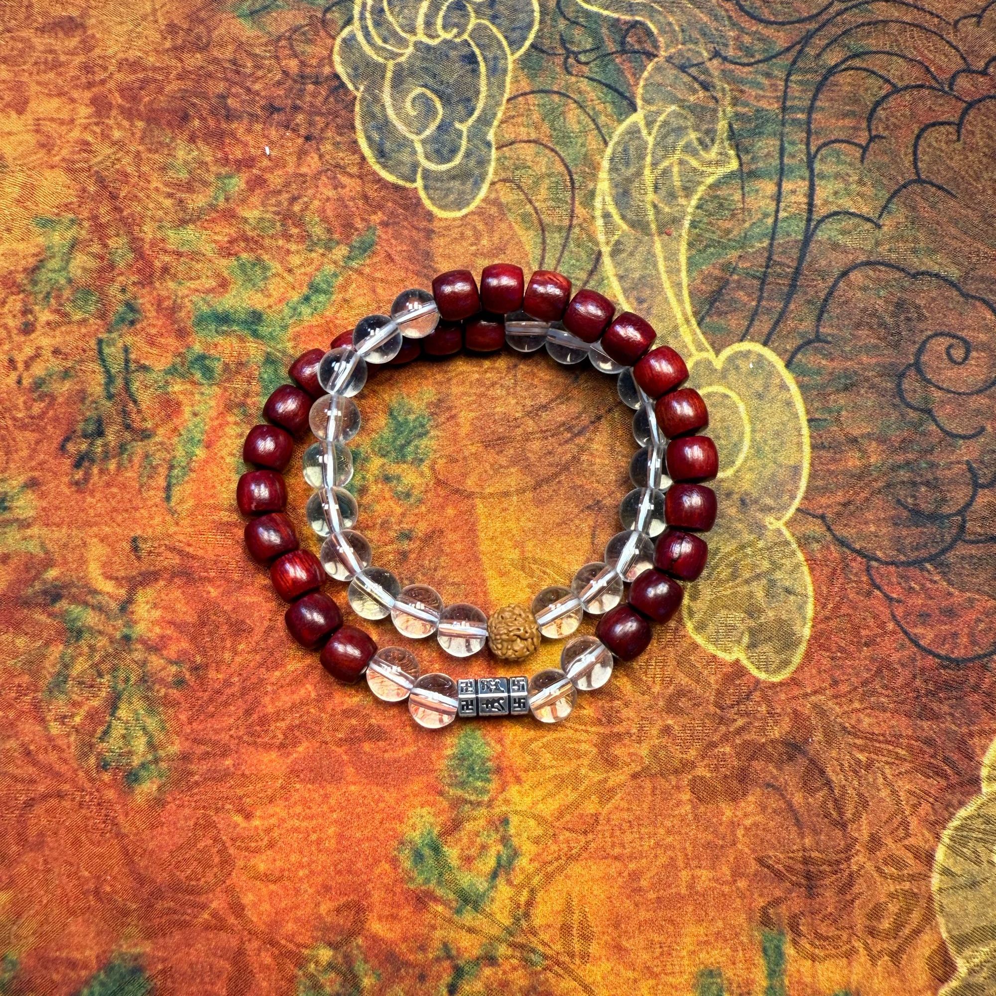 A080血檀双圈手串-无礼盒