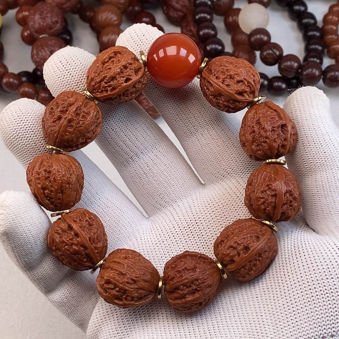 手串文玩核桃秋子小核桃20mm