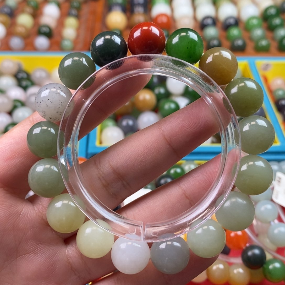 和田玉未镶嵌珠宝奇石福利多宝手串z12