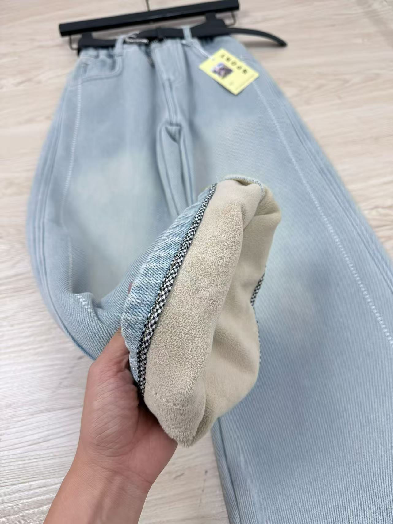 1003-1 儿童加绒牛仔裤