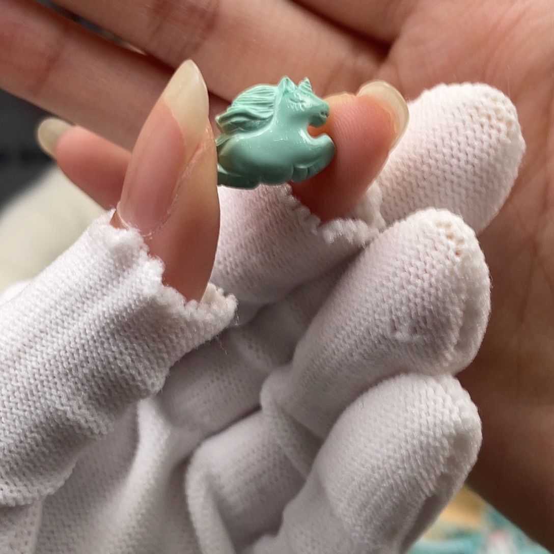 绿松石未镶嵌挂件