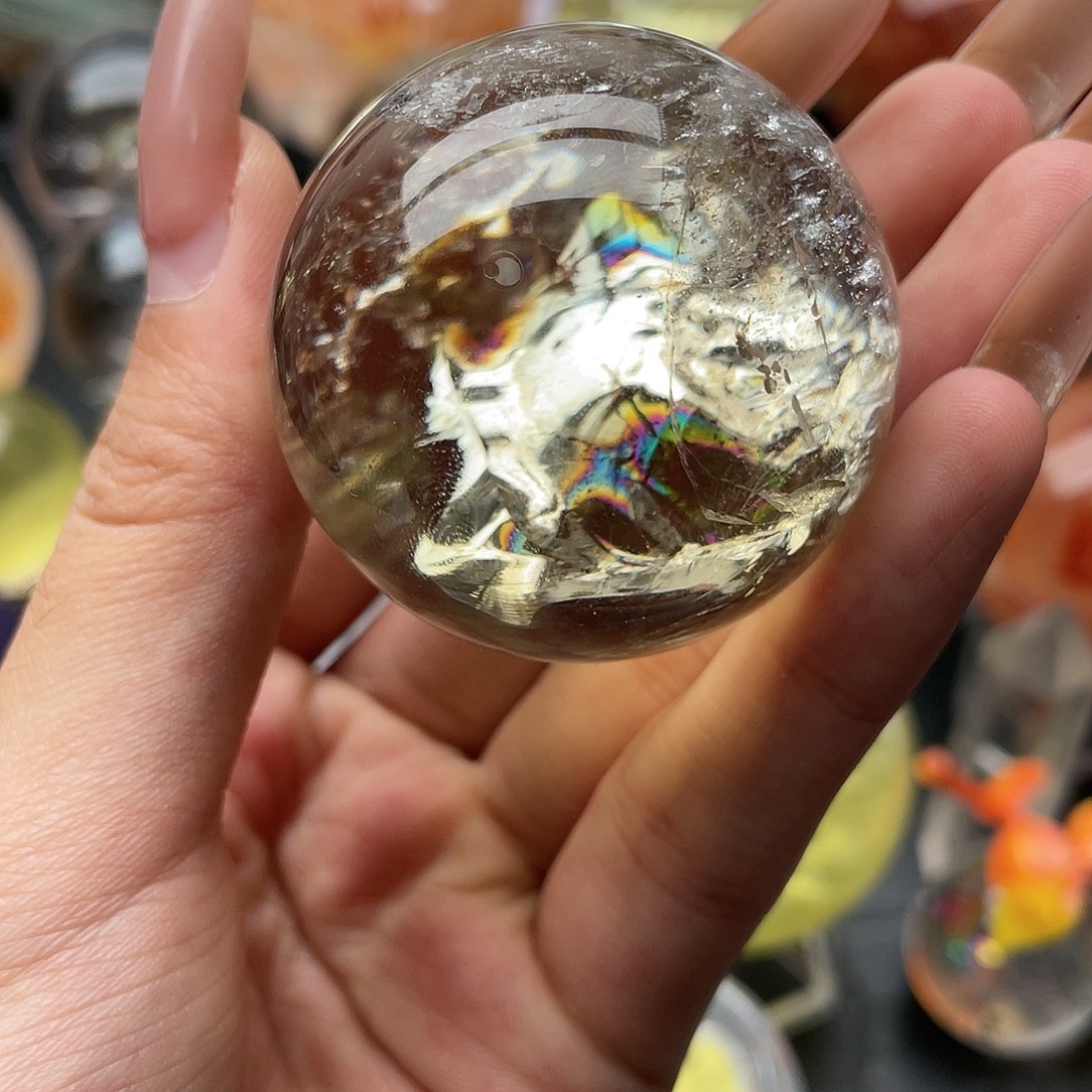 闪***闪紫晶珠宝半成品未镶嵌17