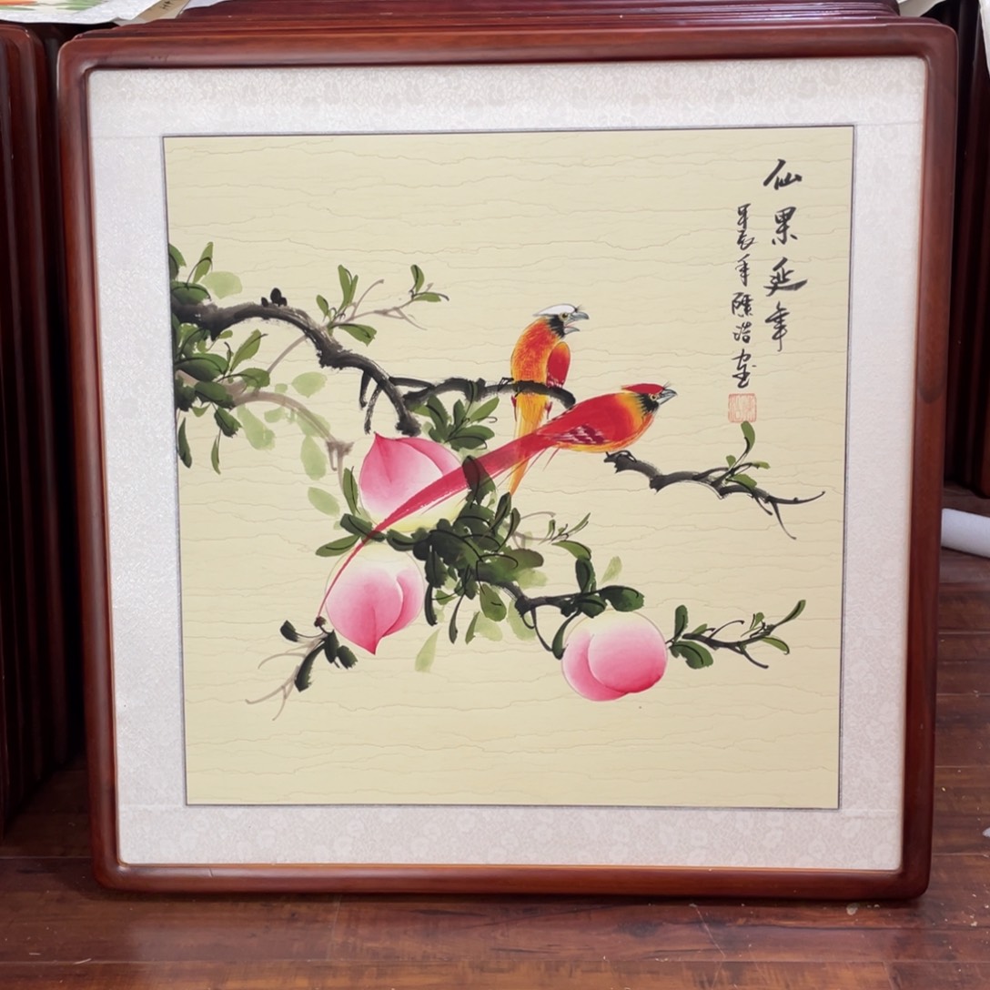 国画带框尺寸63*63厘米