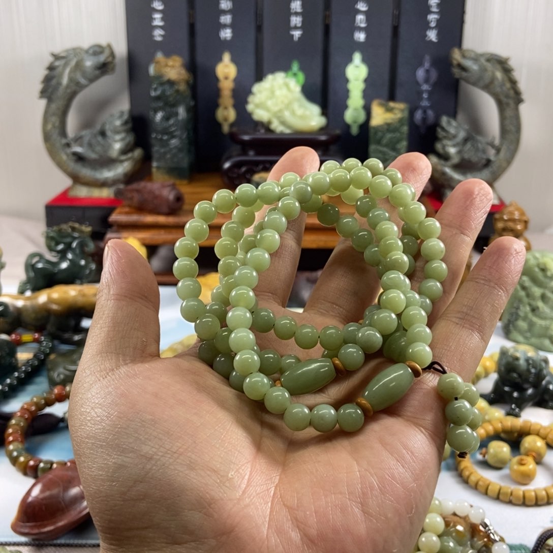 和田玉未镶嵌挂件宝**个