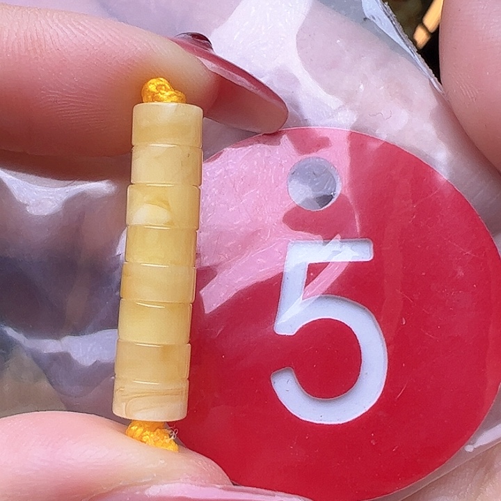 蜜蜡裸石未镶嵌6mm 精工隔片
