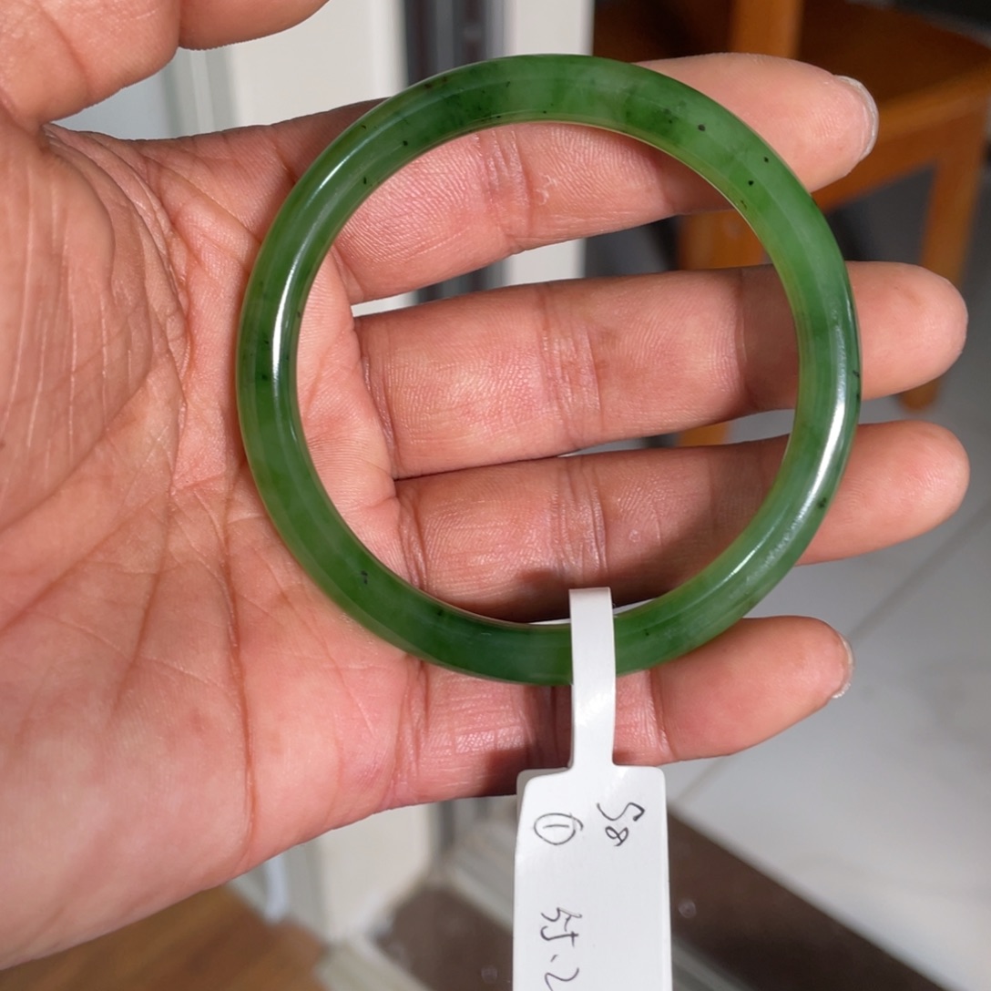 和田玉（碧玉）手镯未镶嵌叶*