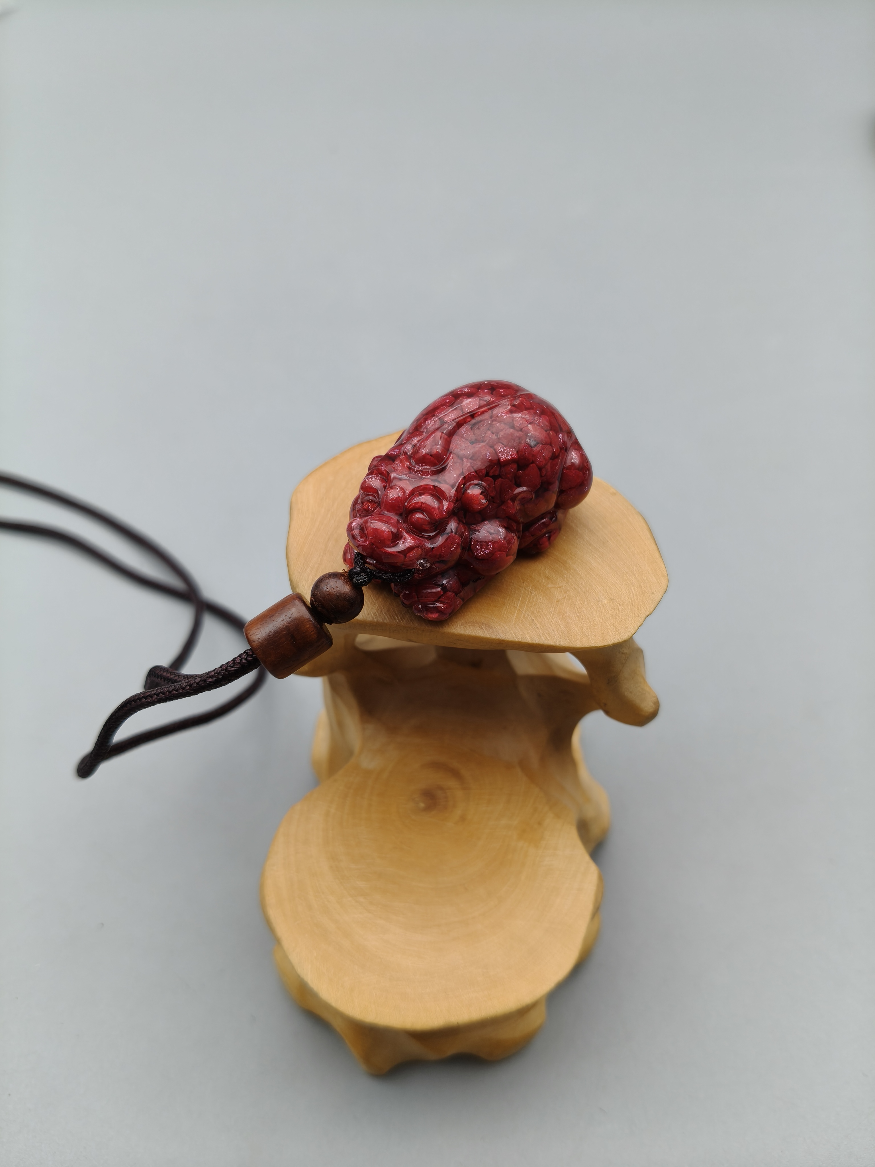 含辰砂工艺品JT436-晶体全透貔貅吊坠挂件