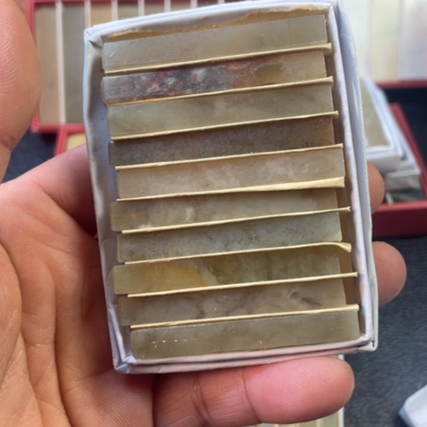 伊犁石印石白**人0.6*5.0素章一组十枚