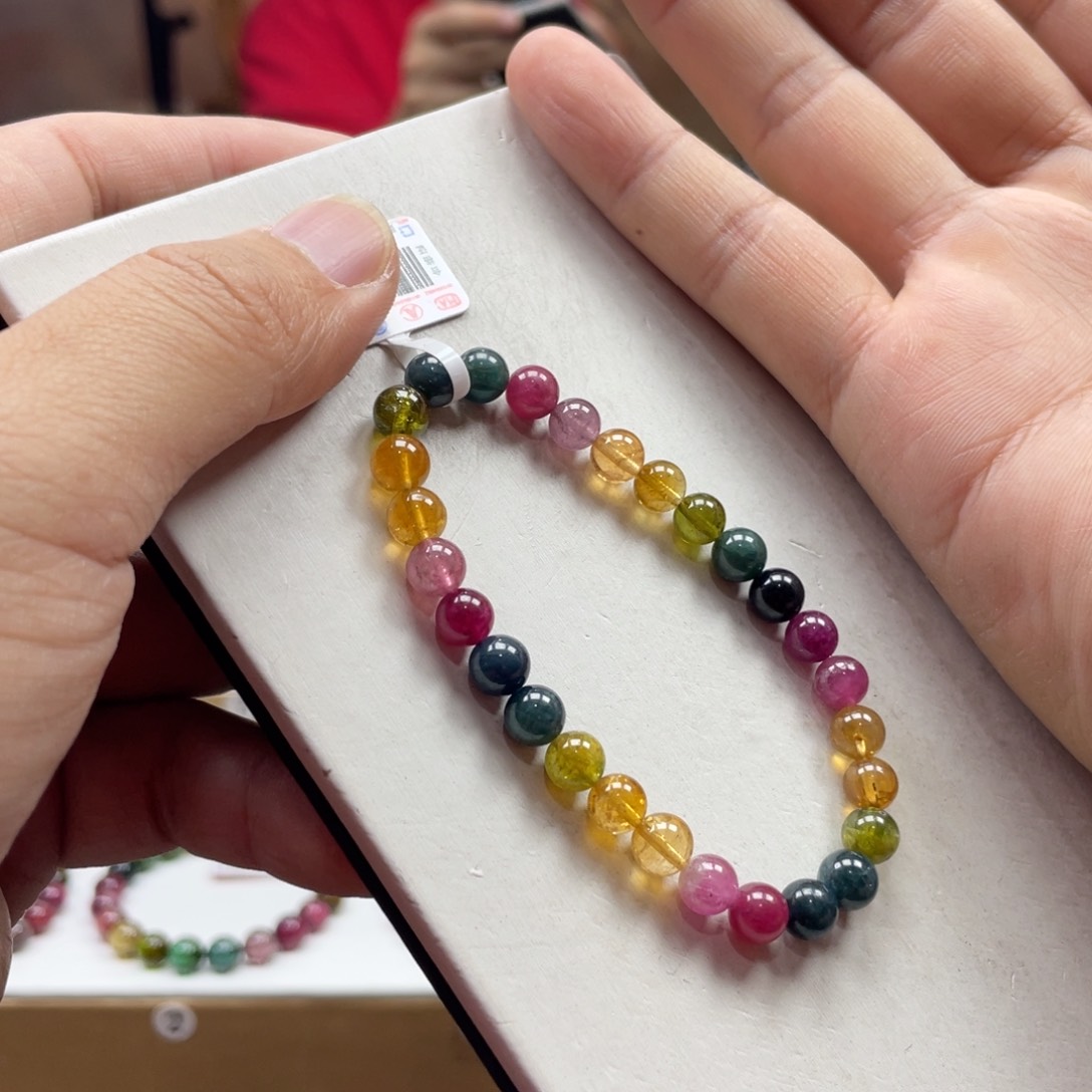 碧玺手串未镶嵌6.5mm.mmmmmmmmm