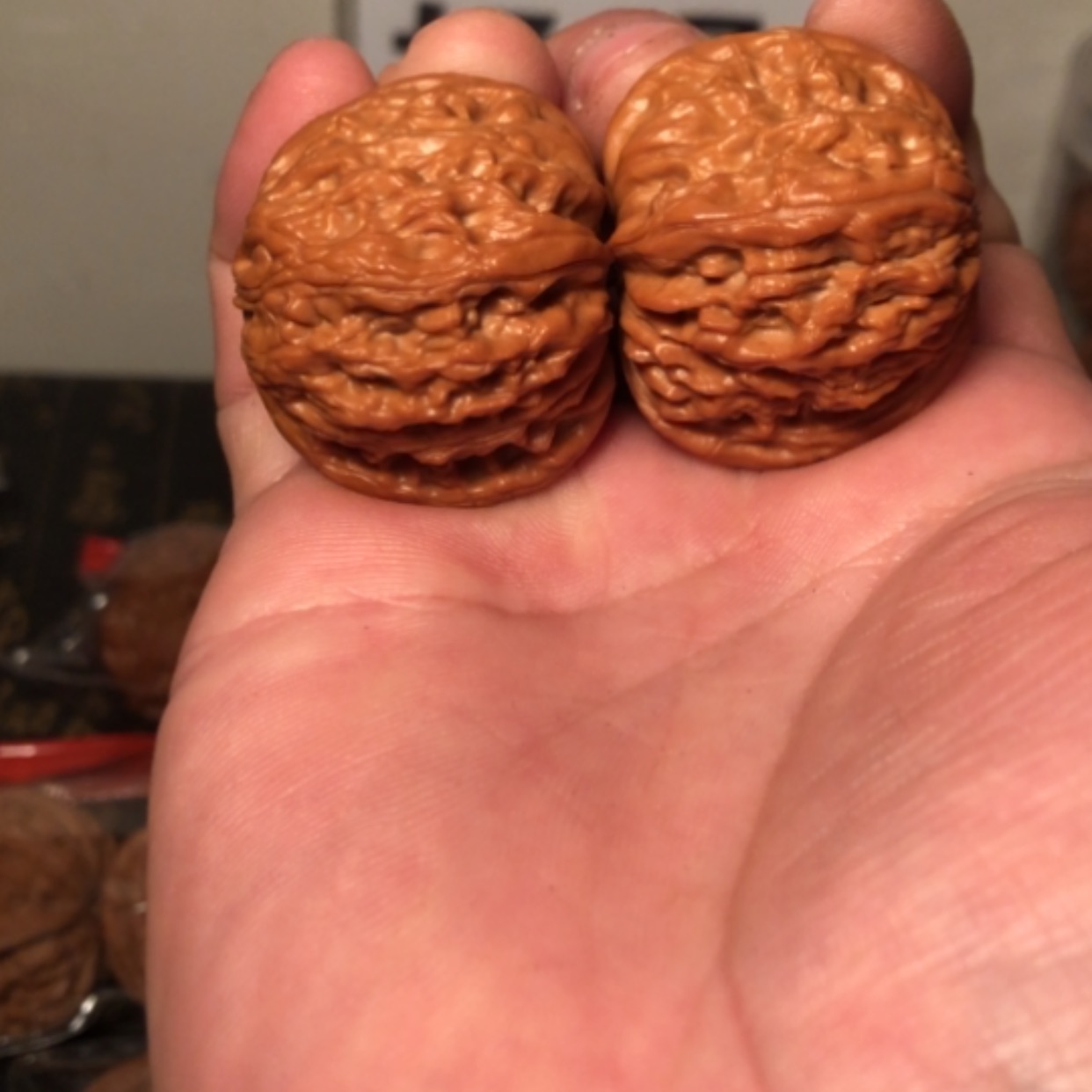 【闪购商品】文玩核桃把件磨盘36