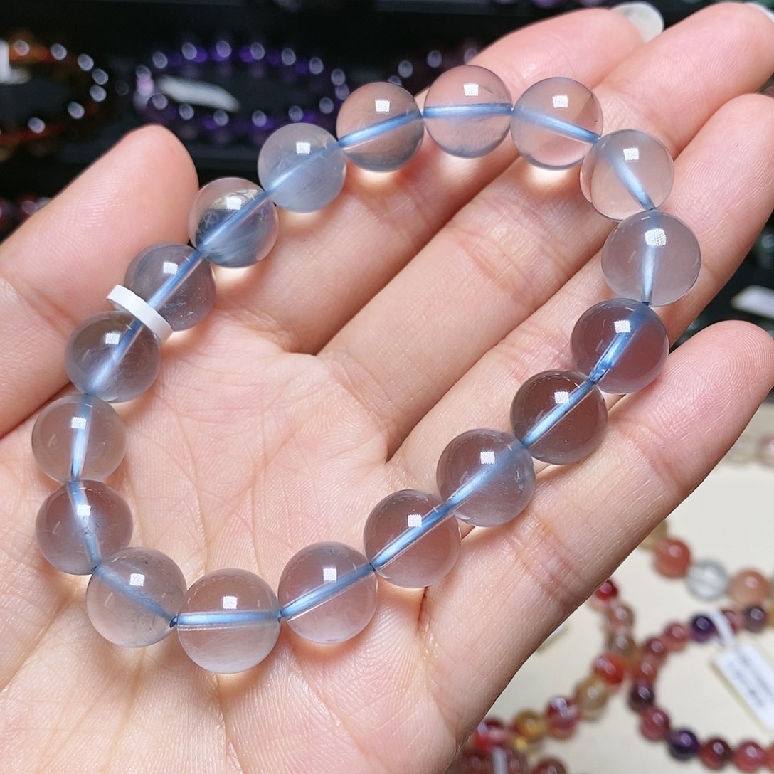 水晶手串未镶嵌兔毛