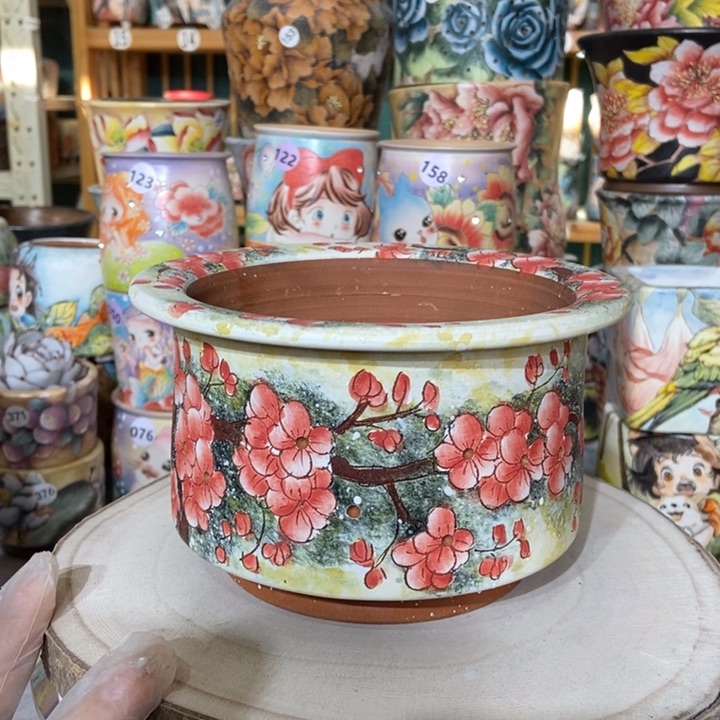 红陶景德镇艺术手绘作品