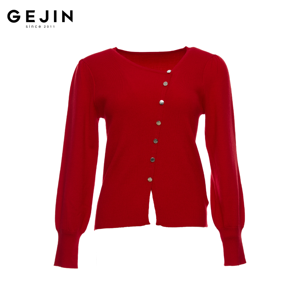 GEJIN/歌锦2025早春新款时尚百搭设计师针织上衣毛衫9122560071