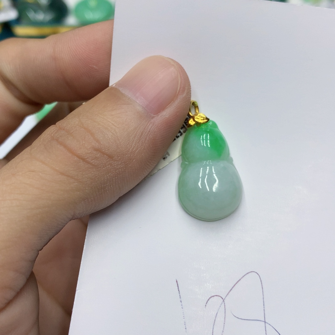 翡翠颈饰18K金镶嵌翡翠11111111