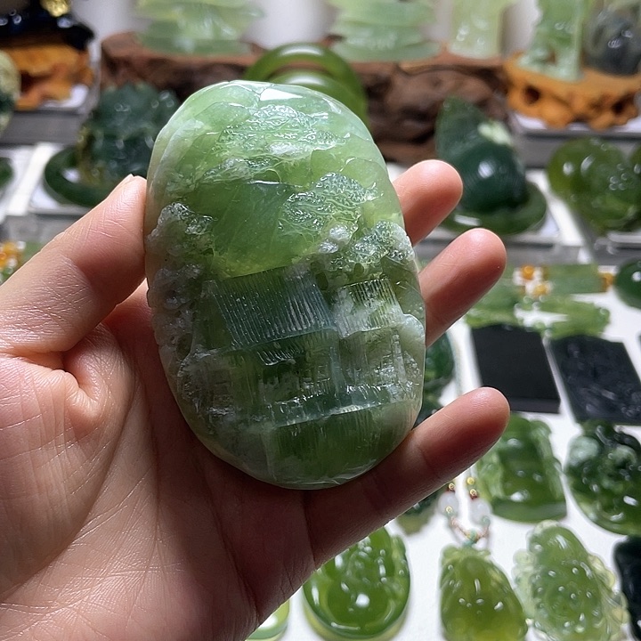 蛇纹石玉手把未镶嵌