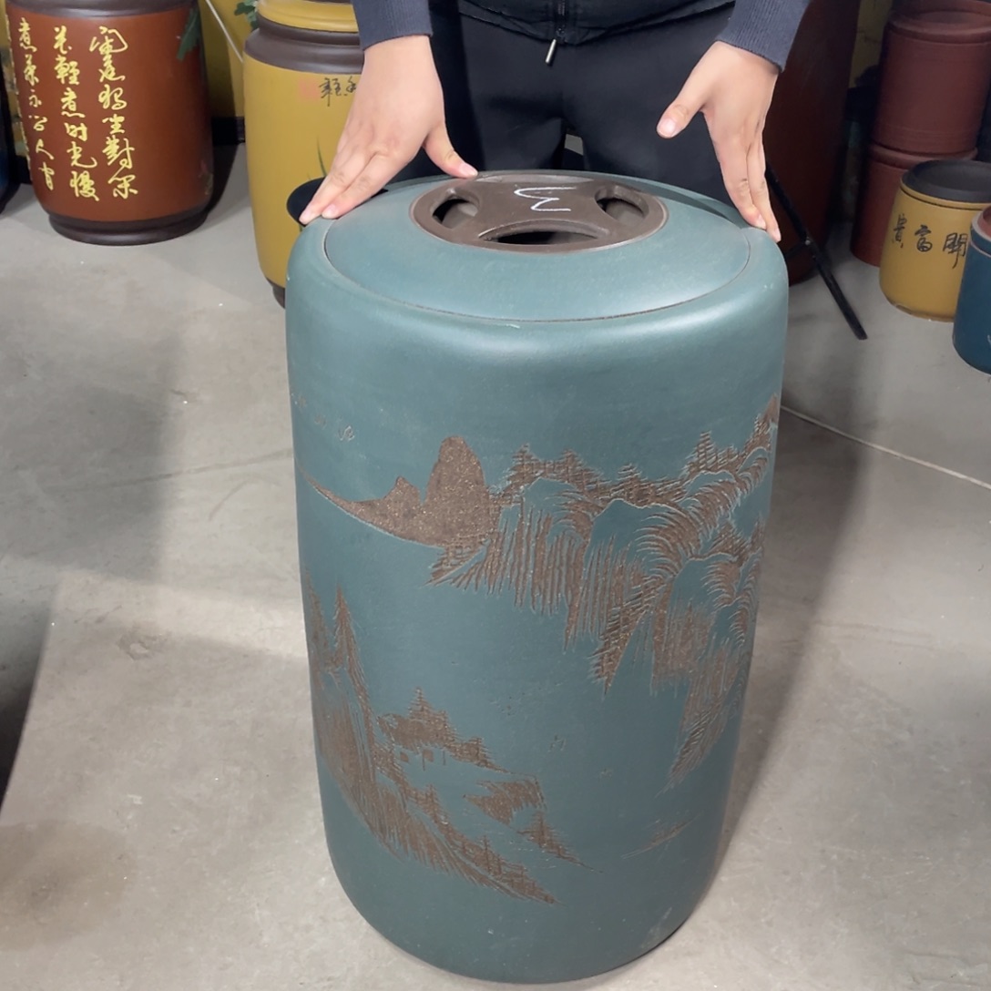 宜兴原矿紫砂茶叶罐