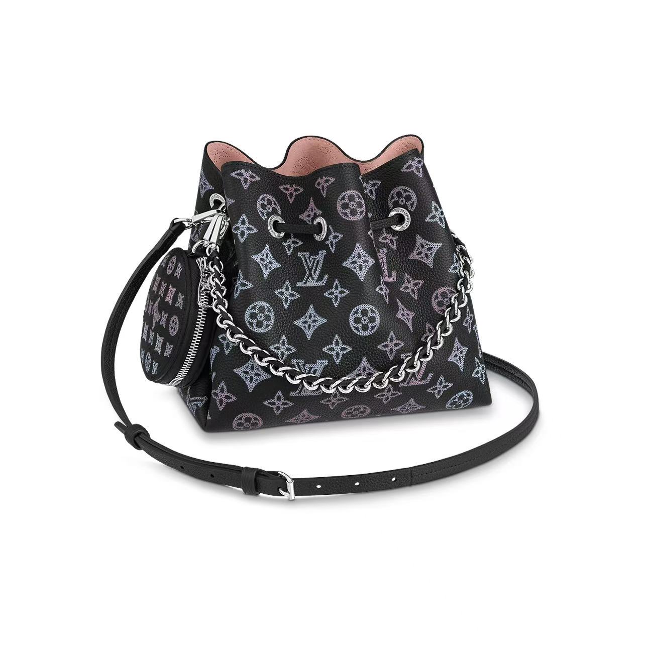 全新未使用 LouisVuitton/路易威登 黑色渐变镂空月光女神水桶包