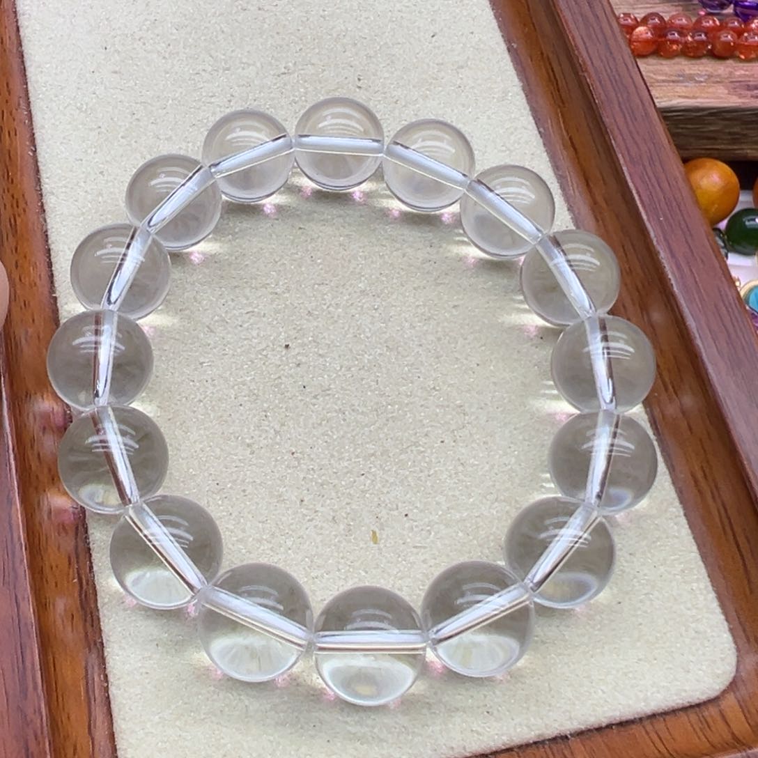 烟晶手链未镶嵌白水晶