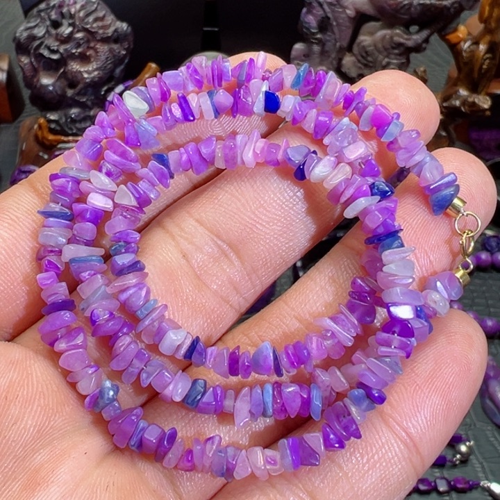 苏纪石（舒俱来）项链18K金镶嵌