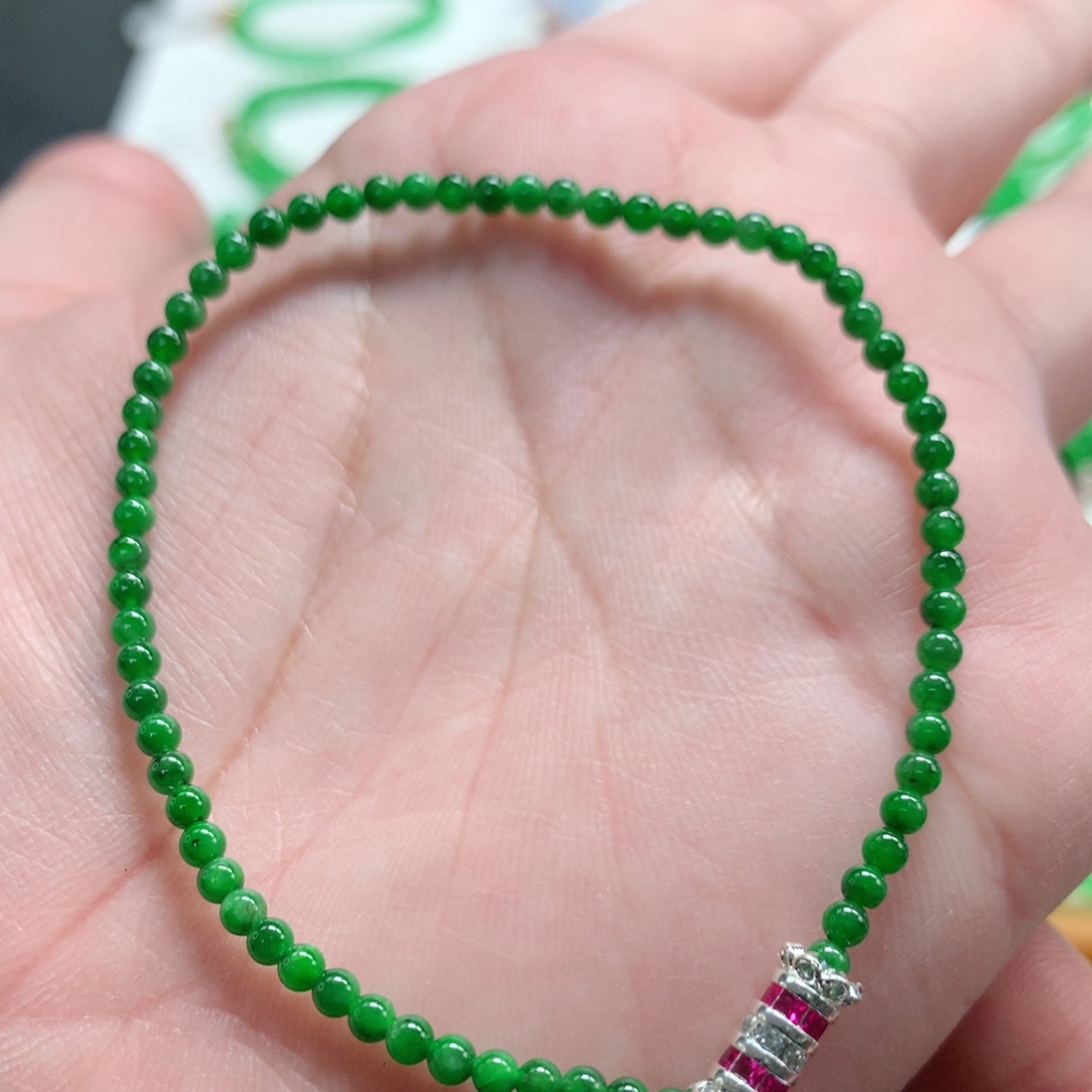 翡翠未镶嵌手链翡翠