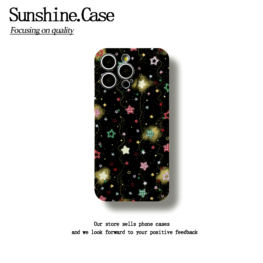 梦幻五角星菲林软壳适用苹果17华为vivo小米oppo一加防摔手机壳