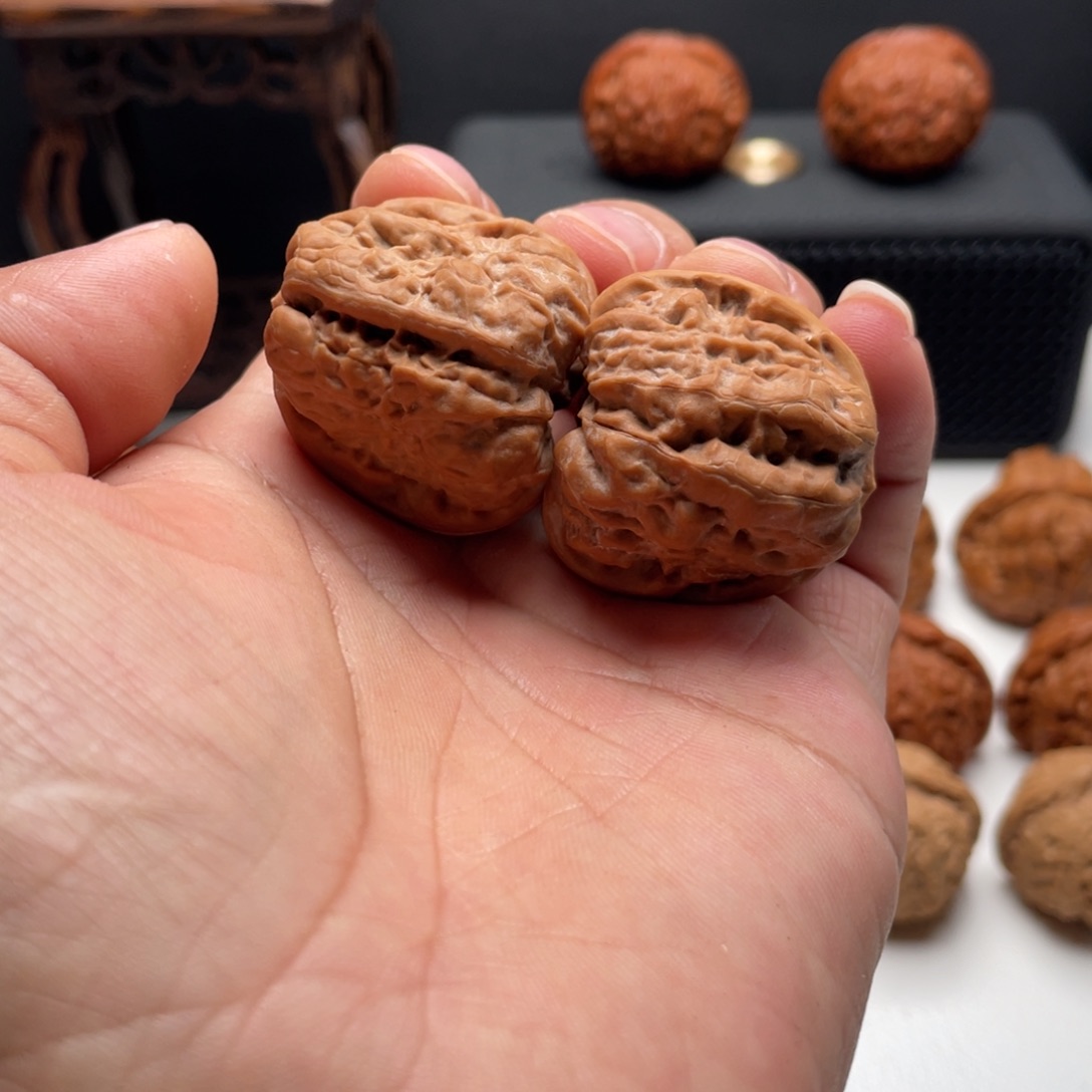核桃文玩核桃蛤蟆头核桃 35