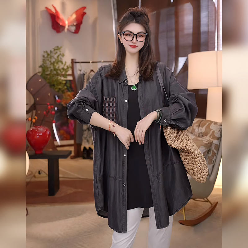 【Linda姐高端线】新款时尚复古高档气质女士衬衫外套AW4SCS0422