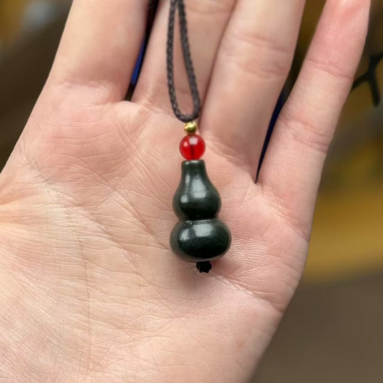天然和田玉无镶嵌小葫芦吊坠