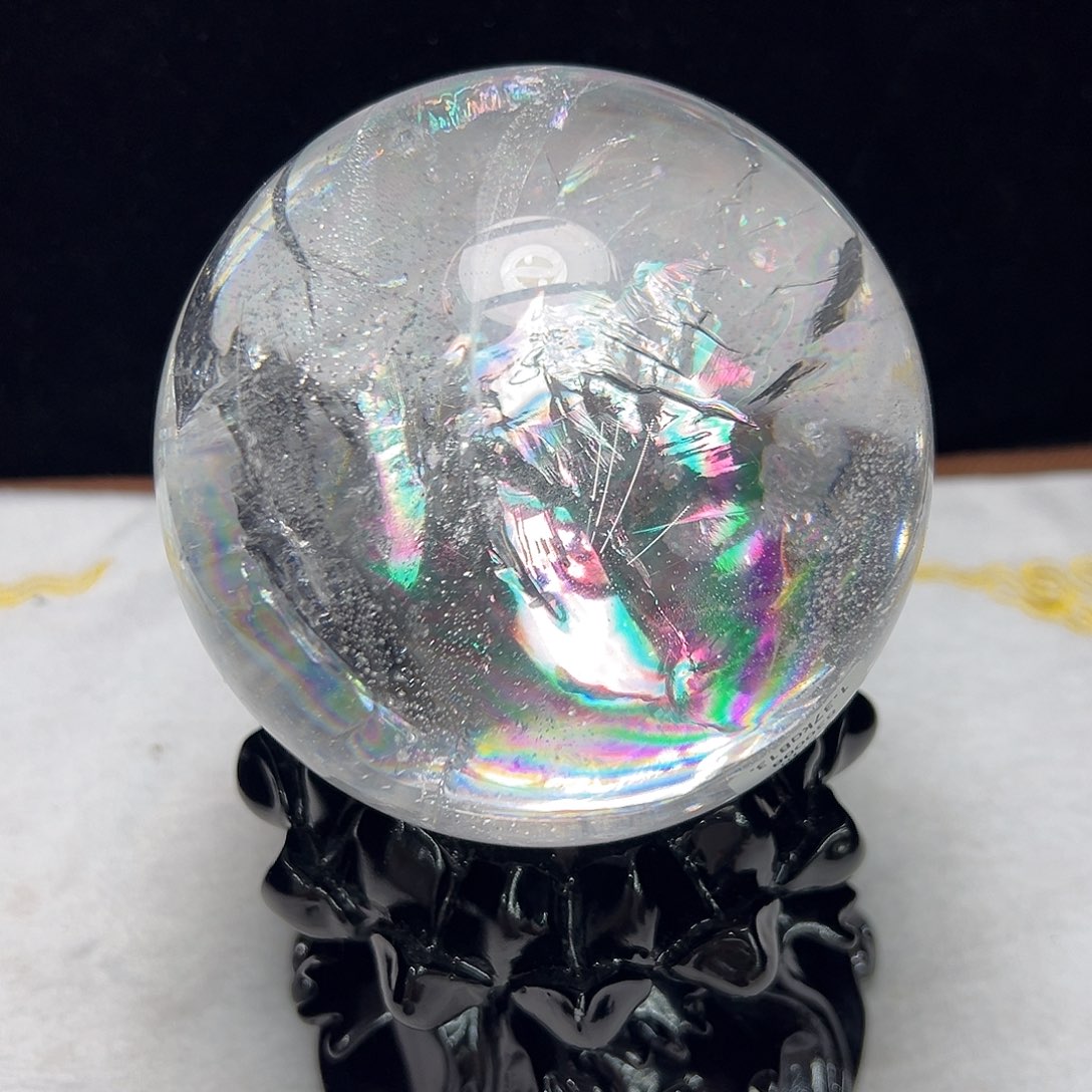 水晶水晶球摆件未镶嵌9.9c m