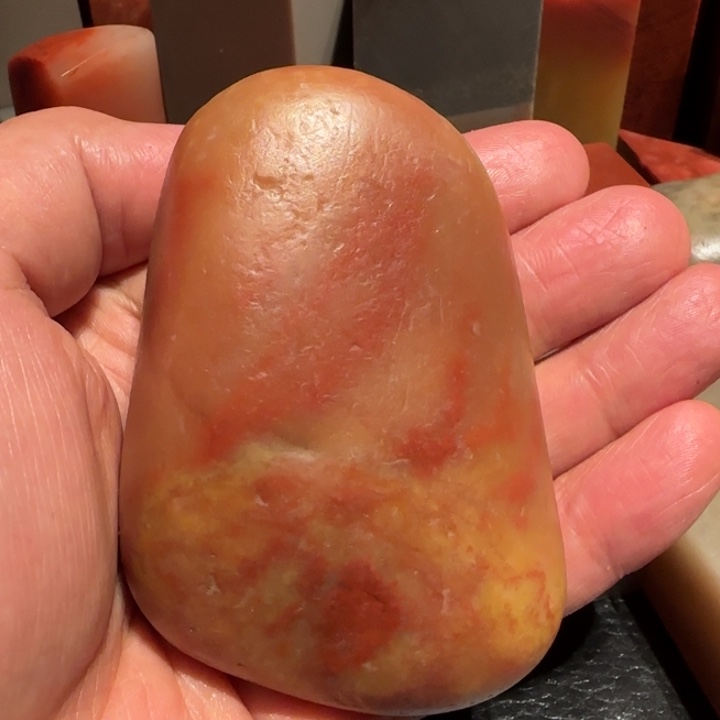 老挝石田黄原石，